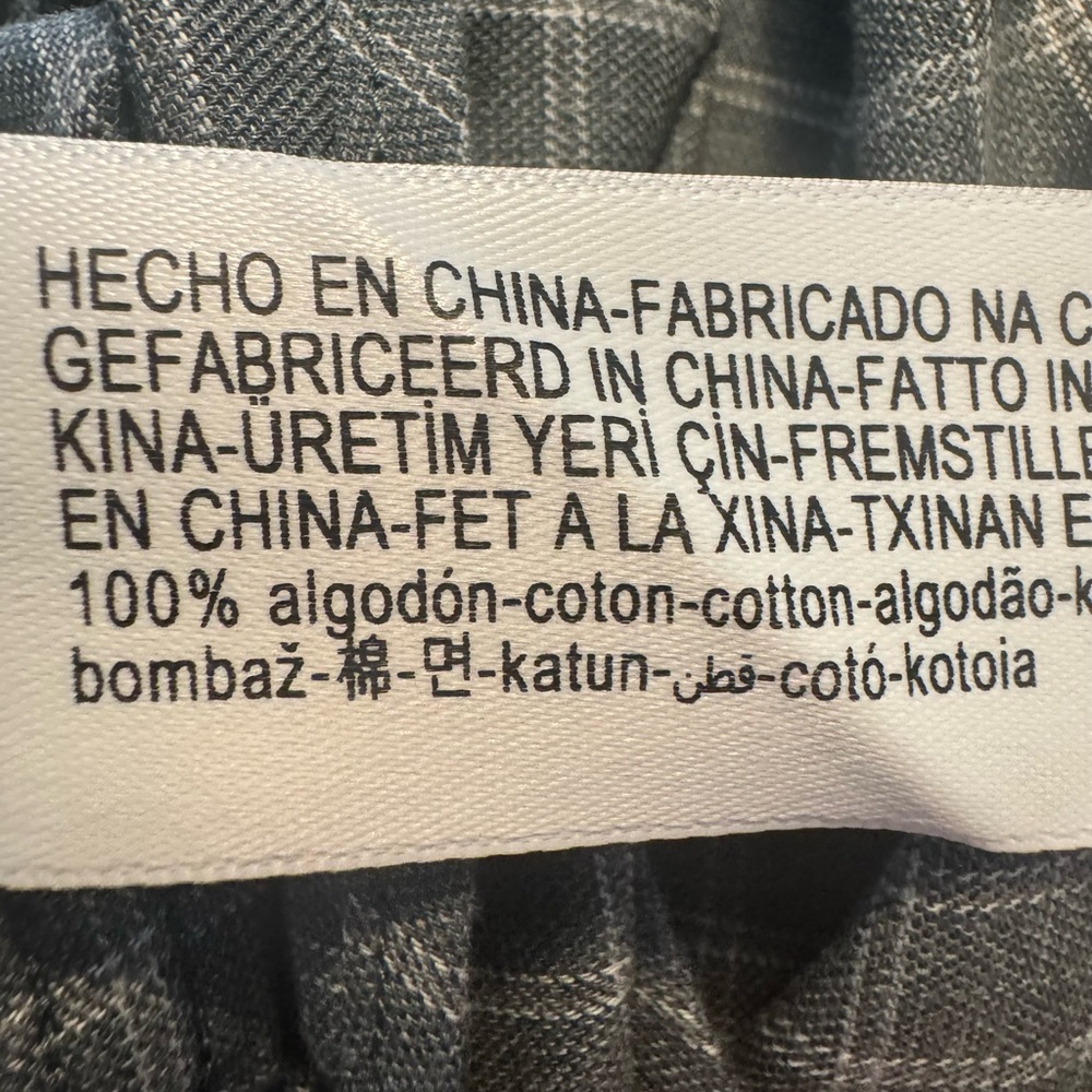 Massimo Dutti Grey Windowpane Button-Down Shirt - image 8